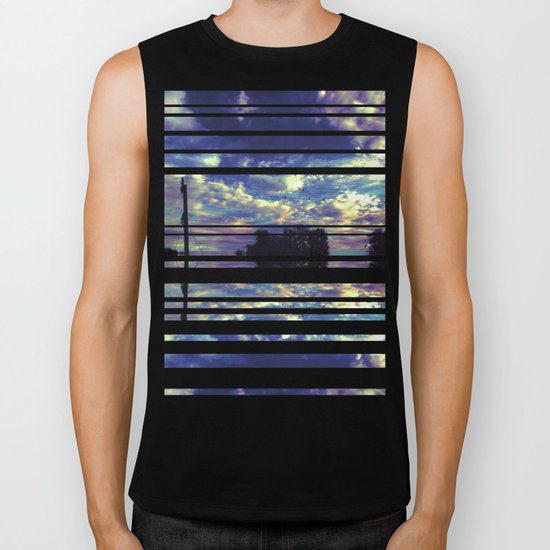 Closed Eye Sheet Music Biker Tank