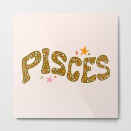 Starry Pisces Metal Print