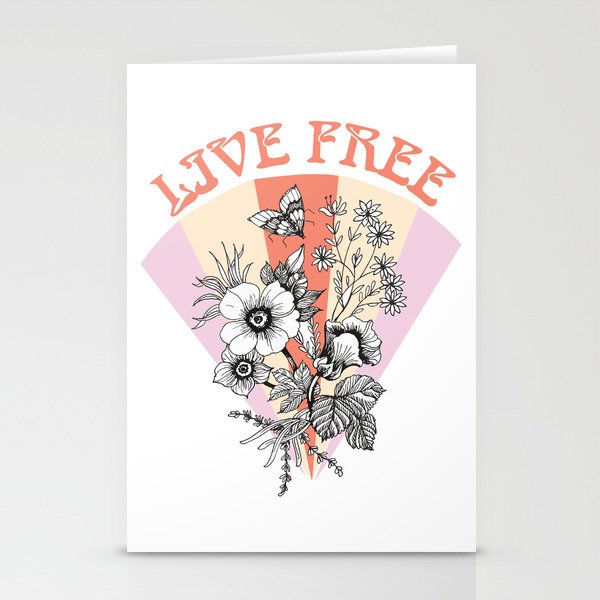 Live Free Stationery Cards