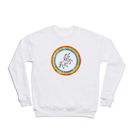 Five Legged Unicorn Rainbow Crewneck Sweatshirt
