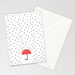 Watermelon Rain Stationery Card