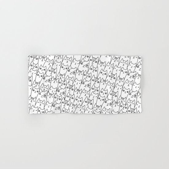Doodle Cats family Hand & Bath Towel