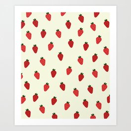 Strawberry Drive Art Print