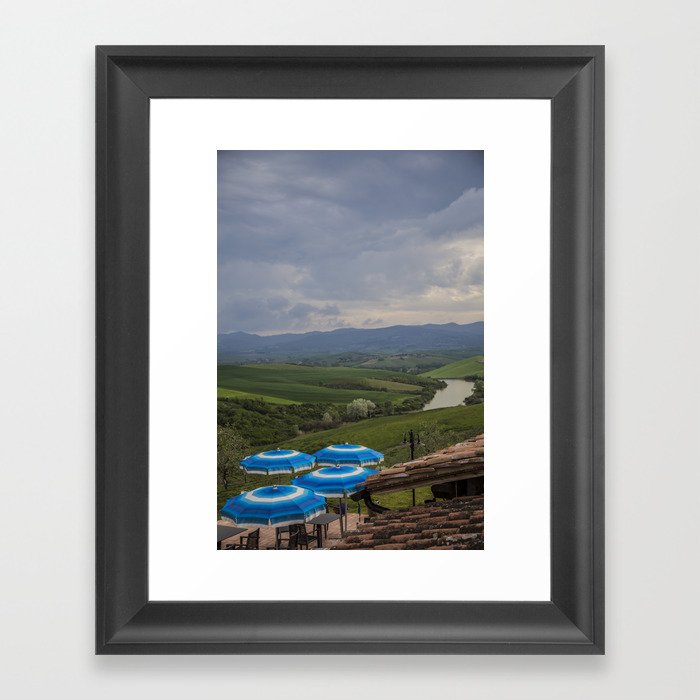 Come rain or come shine Tuscany Italy Framed Art Print