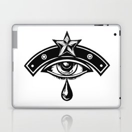 Teary eye military emblem Laptop & iPad Skin
