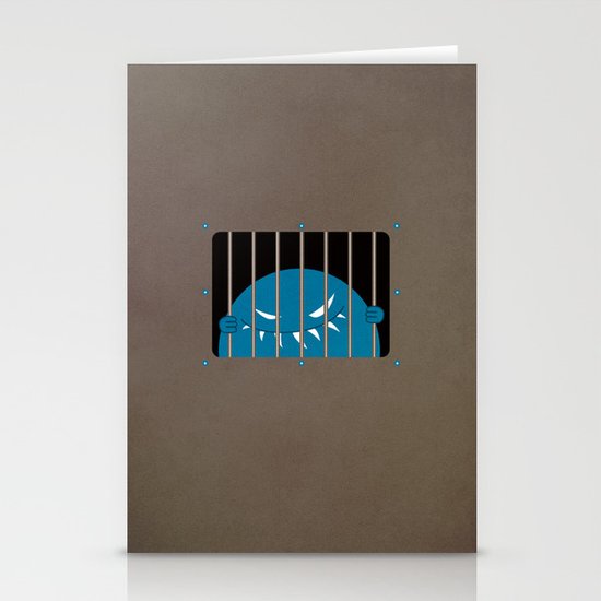 Evil Monster Kingpin Jailed Stationery Cards