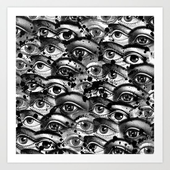 Watching You III Art Print