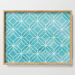 Geometric Crystals: Sea Glass Serving Tray