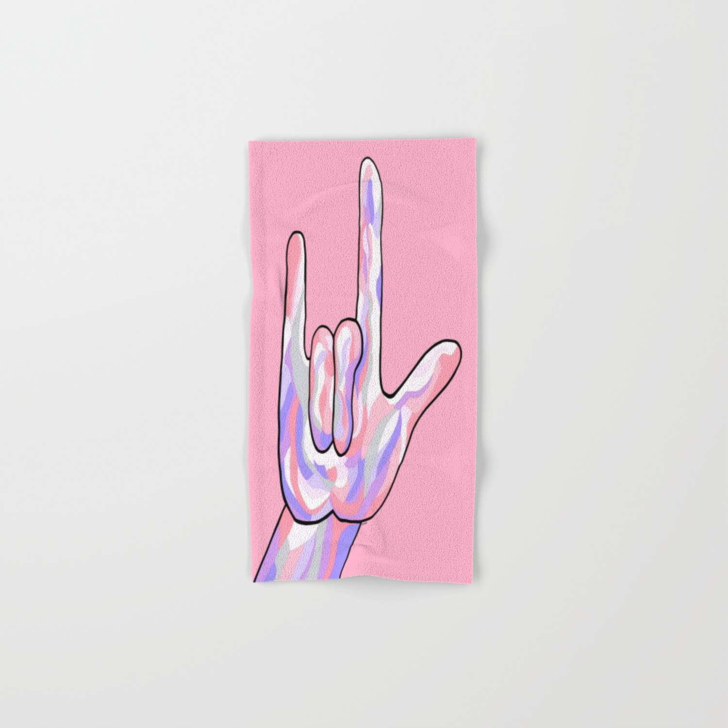 baby pink hand towels