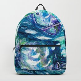 Watercolor Tarpon Backpack | Caribbean, Coastal, Ocean, Homedecor, Outdoor, Floridakeys, Canvas, Artprint, Marina, Painting 