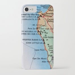 Californina Camping Map iPhone Case