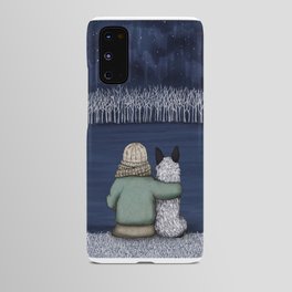 Night Overlook with Blue Heeler (Artwork by AK) Android Case