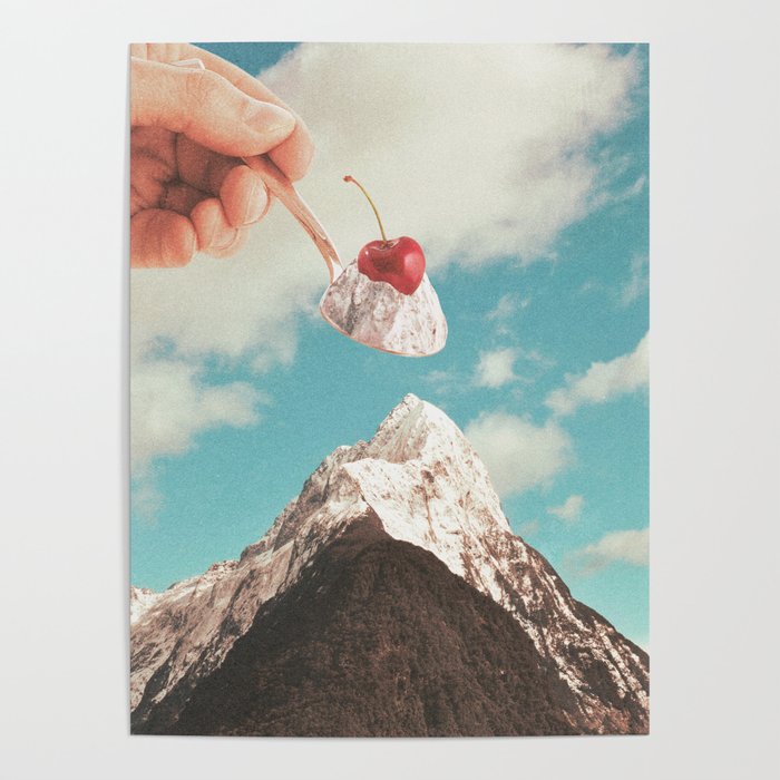 Sundae Summit - Ice cream Mountain Peak  Poster