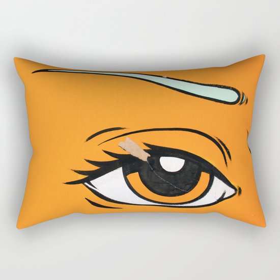 Eye orange 4 Rectangular Pillow
