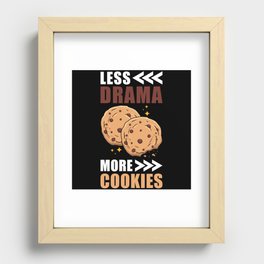 Less Drama more Cookies Recessed Framed Print