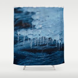 Frozen Shoreline Shower Curtain