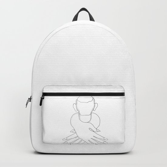 male in female hands Backpack