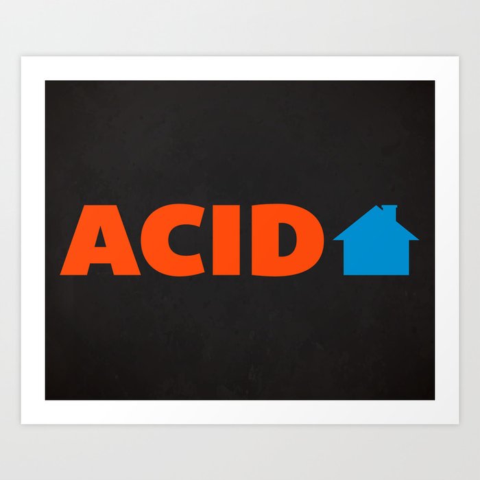 Acid House Music Quote Art Print By Thepatternpalace Society6