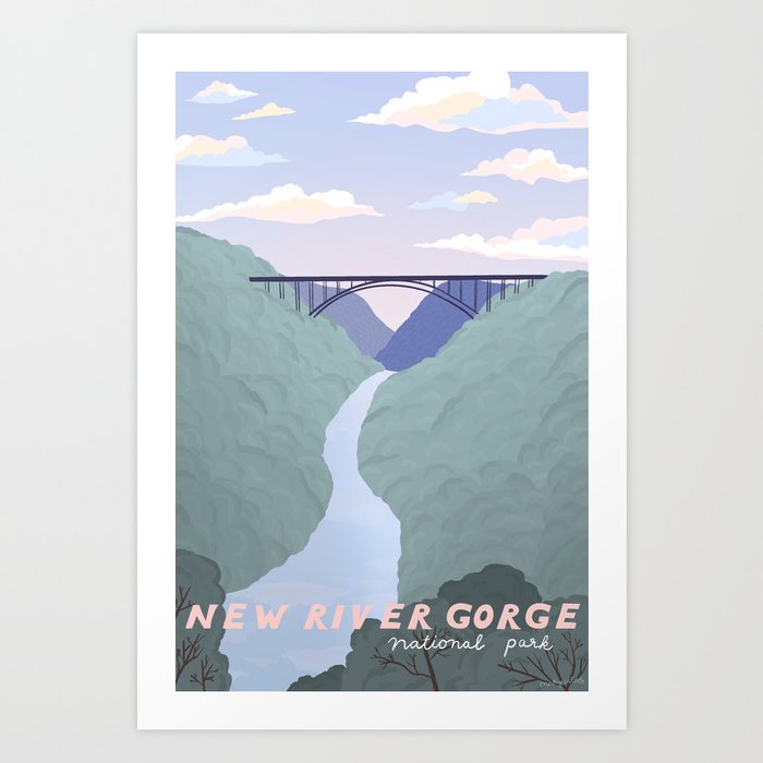 New River Gorge National Park, West Virginia Art Print