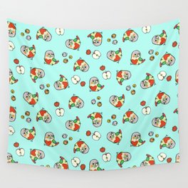 Pineapple Conure Heart Wall Tapestry