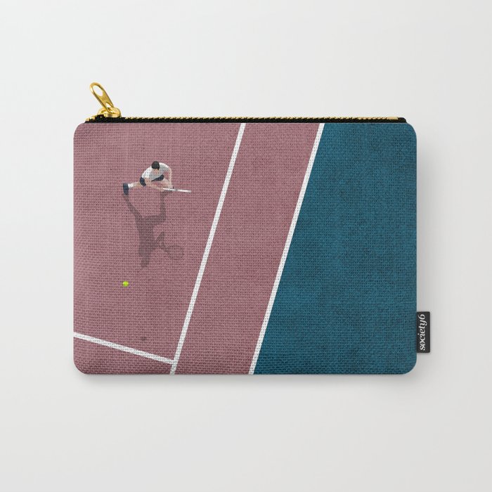 Tennis Player | Aerial Illustration Carry-All Pouch