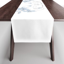 Blue Lily Lady Table Runner