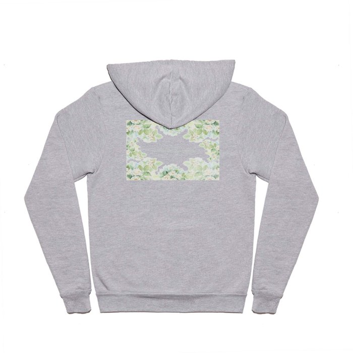 Spring floral watercolor painting & Quote Hoody