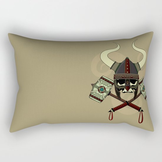 Viking skull Rectangular Pillow