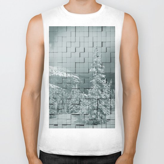 Winter collage Biker Tank