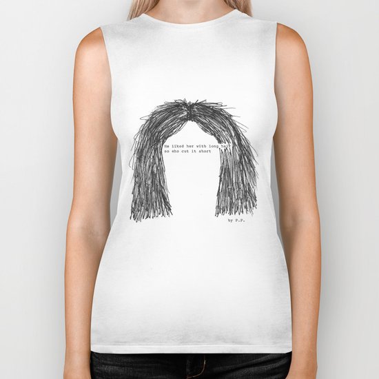 Short Hair Famous Tumblr Quote By Pien Pouwels Biker Tank By