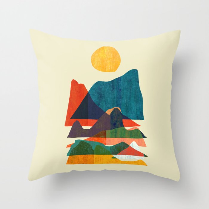 Everything is beautiful under the sun Throw Pillow