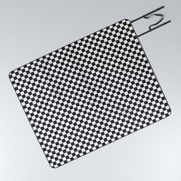 Black and white square pattern Picnic Blanket