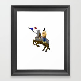 Waffle french knight Framed Art Print