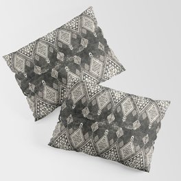 Black and White Handmade Moroccan Fabric Style Pillow Sham