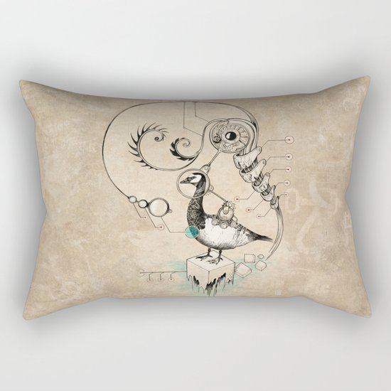 TimeLoopParadox // (metaphysical goose) Rectangular Pillow