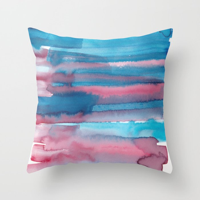 18 | 190623 | Colour Study Watercolor Painting Throw Pillow by ...