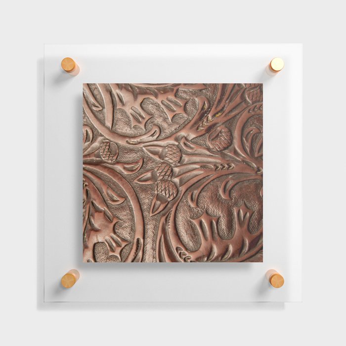  Tooled Leather Classic  Floating Acrylic Print