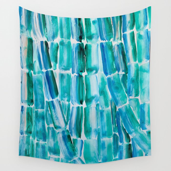 Classic Blue Sugarcane Wall Tapestry