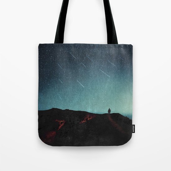 night of falling stars Tote Bag