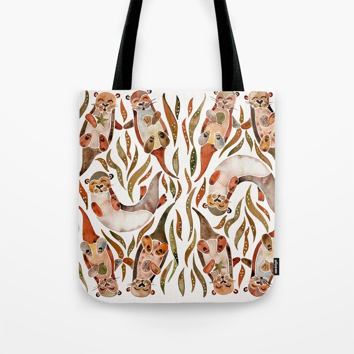 Five Otters – Sepia Palette Tote Bag