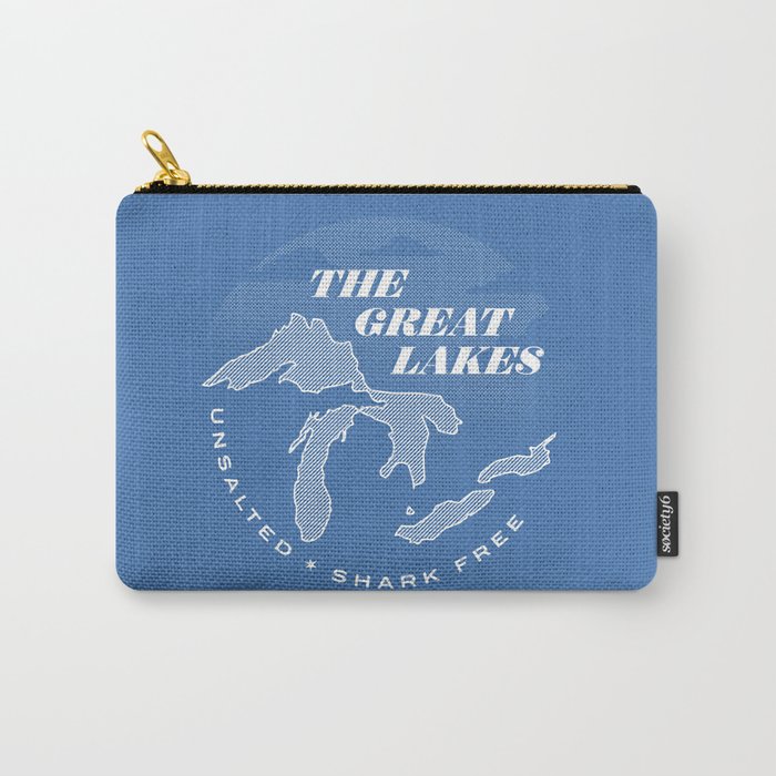 The Great Lakes - Unsalted & Shark Free (Inverse) Carry-All Pouch