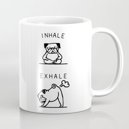 Inhale Exhale Pug Mug