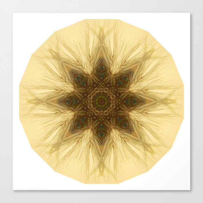 Feather Mandala Canvas Print