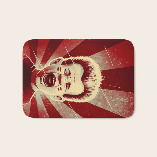 Red Noise Bath Mat