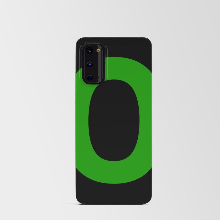 Letter O (Green & Black) Android Card Case