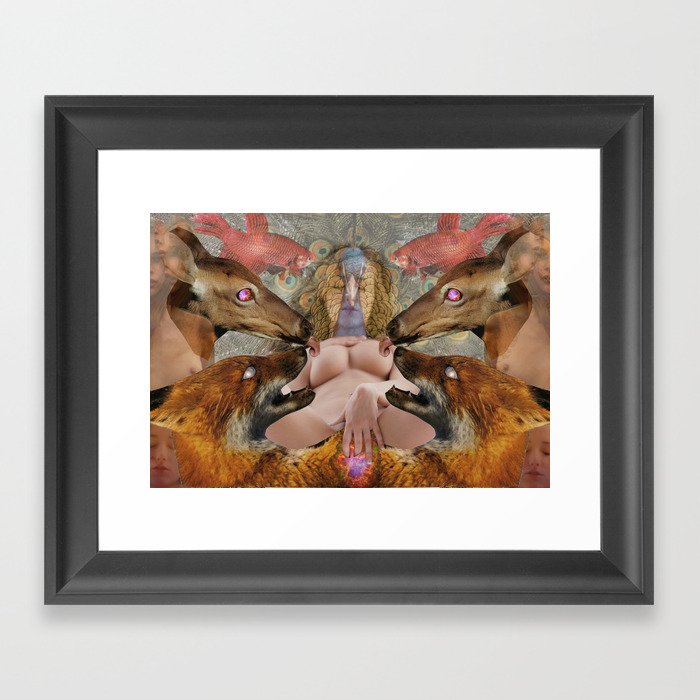 Animal magic Framed Art Print