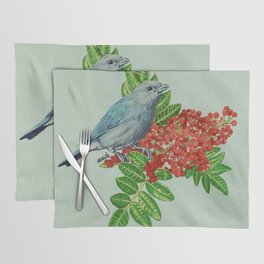 sanhaço azul | blue bird Placemat