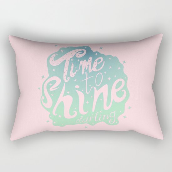 Time To Shine Darling Rectangular Pillow