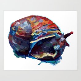 Cosmic Snail Art Print