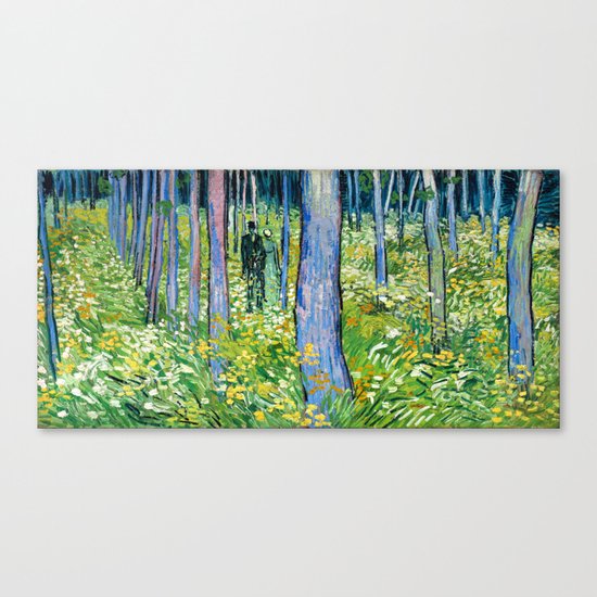 Vincent Van Gogh - Undergrowth with Two Figures Canvas Print